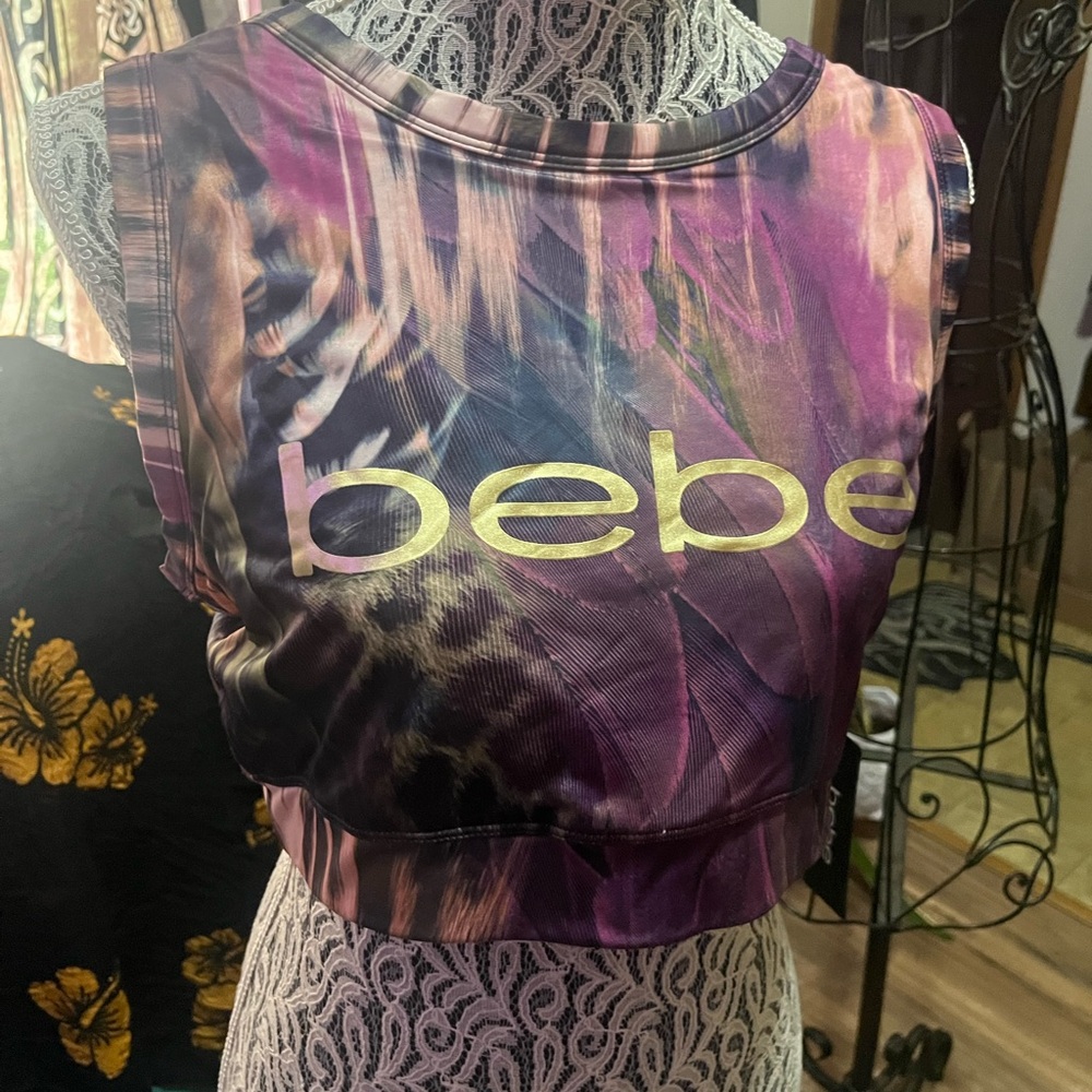 Bebe Women's Purple Sports Bra